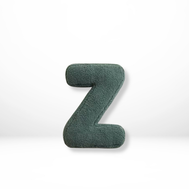 Textured Letter Shaped Cushion - AlphaPlush