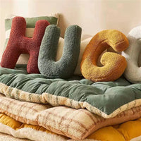 Textured Letter Shaped Cushion - AlphaPlush