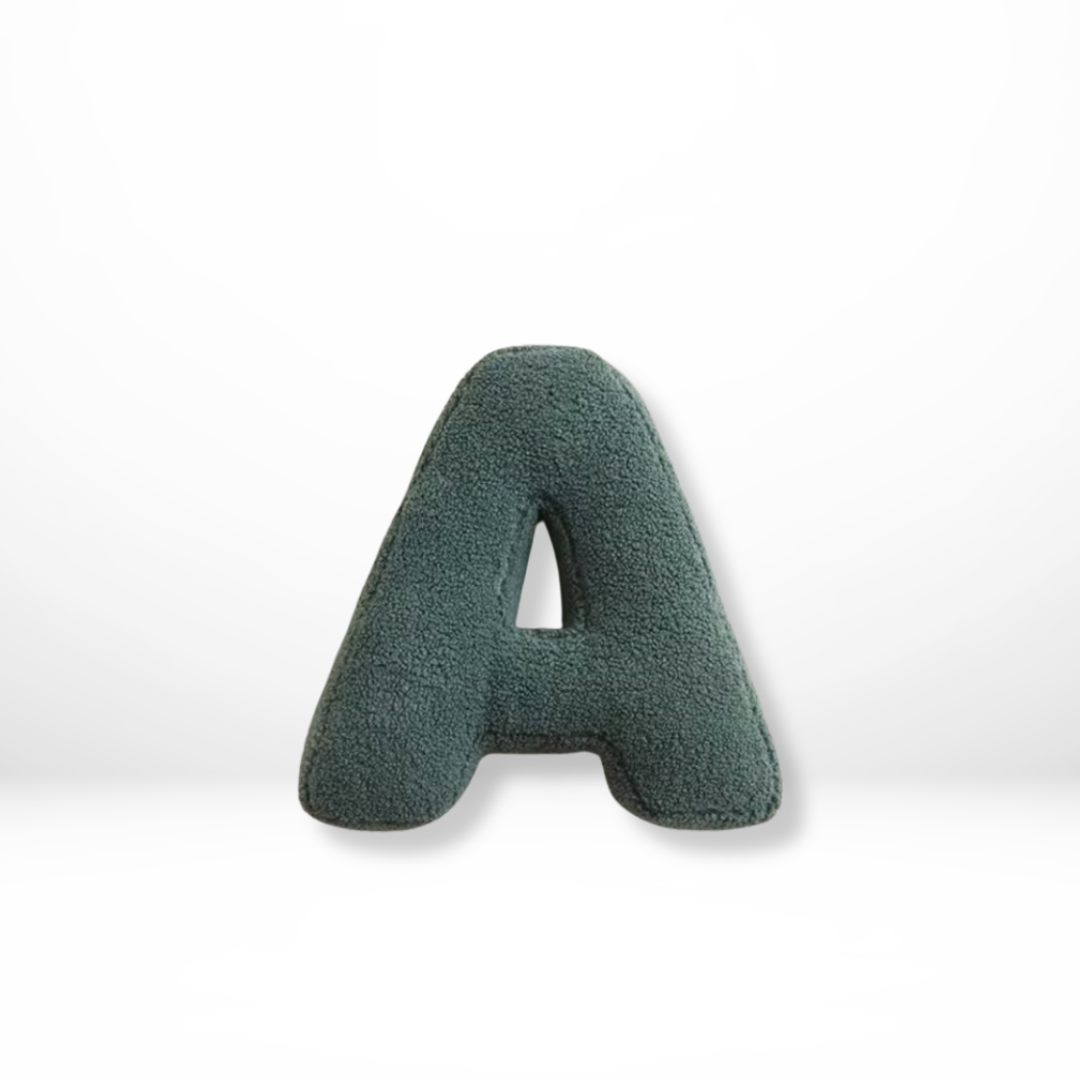 Textured Letter Shaped Cushion - AlphaPlush