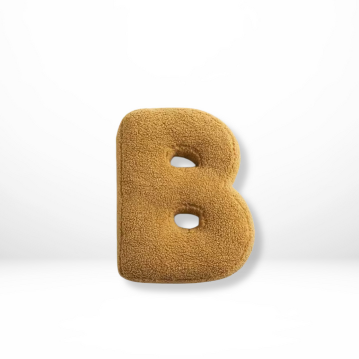 Textured Letter Shaped Cushion - AlphaPlush