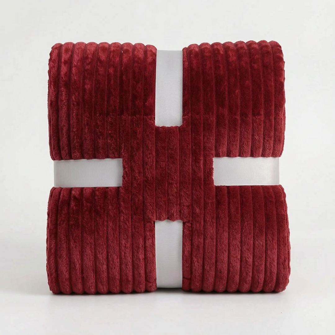 Textured Ribbed Throw Blanket - Coseon