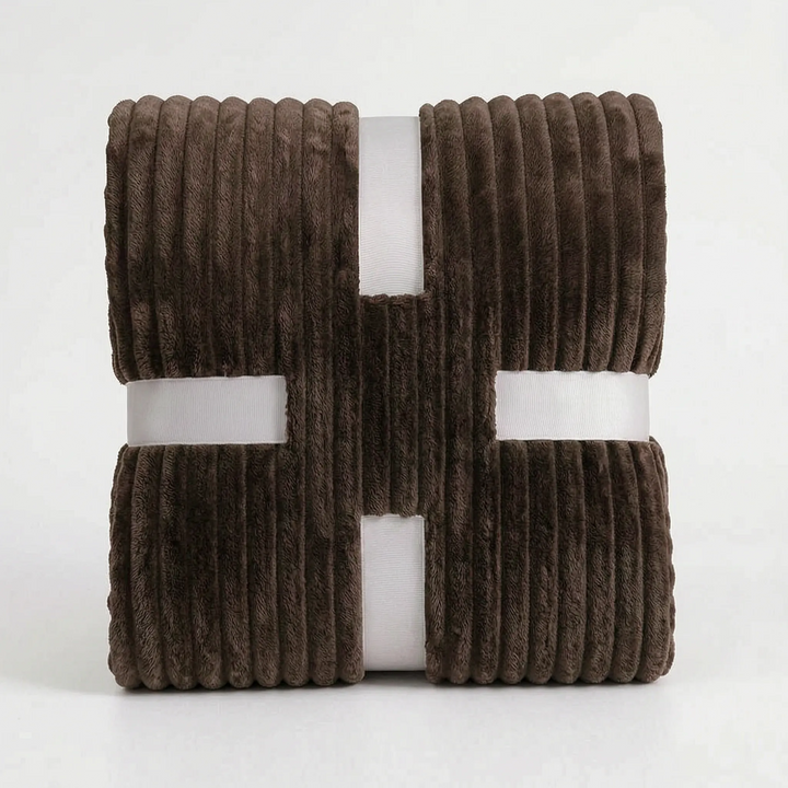 Textured Ribbed Throw Blanket - Coseon