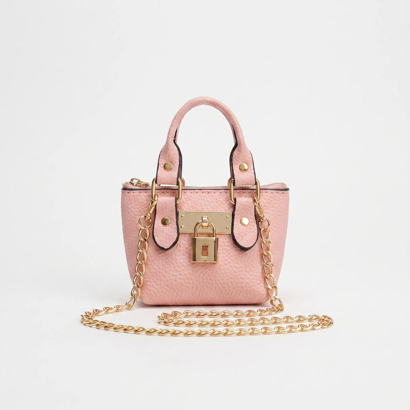 Textured Top-Handle Mini Crossbody Bag - Loxie