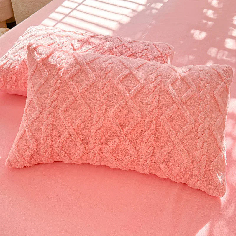 Textured Tufted Standard Pillowcases - PlushNest