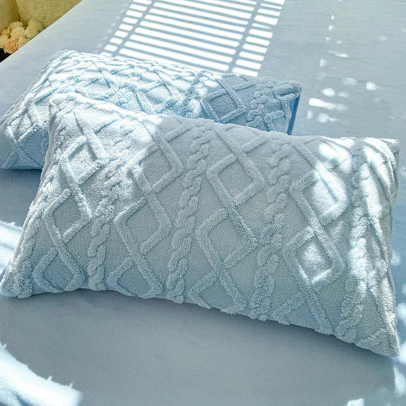 Textured Tufted Standard Pillowcases - PlushNest