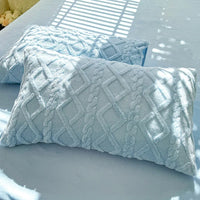 Textured Tufted Standard Pillowcases - PlushNest