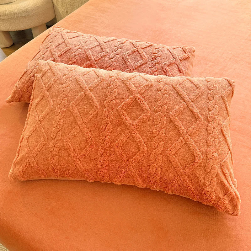 Textured Tufted Standard Pillowcases - PlushNest