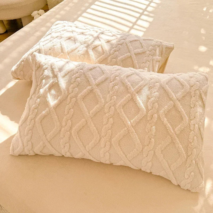 Textured Tufted Standard Pillowcases - PlushNest