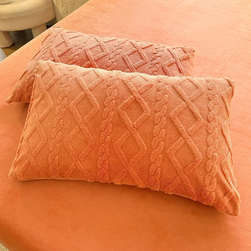 Textured Tufted Standard Pillowcases - PlushNest