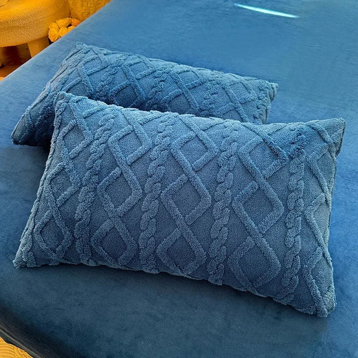 Textured Tufted Standard Pillowcases - PlushNest