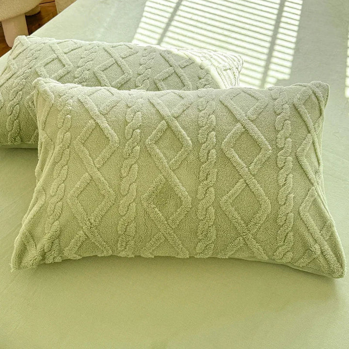 Textured Tufted Standard Pillowcases - PlushNest