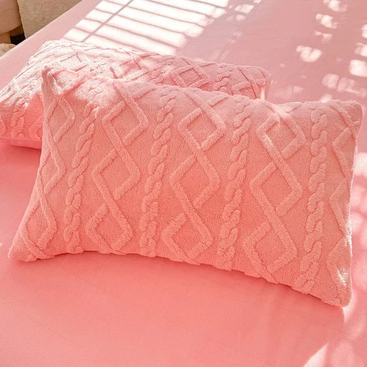 Textured Tufted Standard Pillowcases - PlushNest