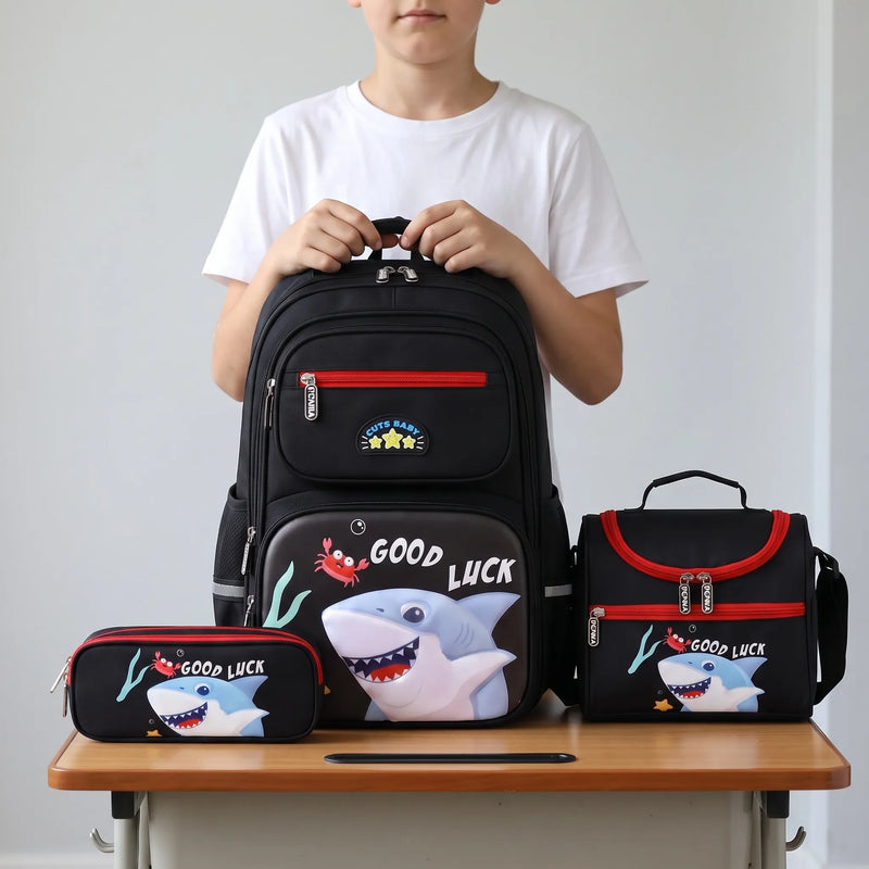 Three-Piece Coordinated School Bag Set - Ruksor