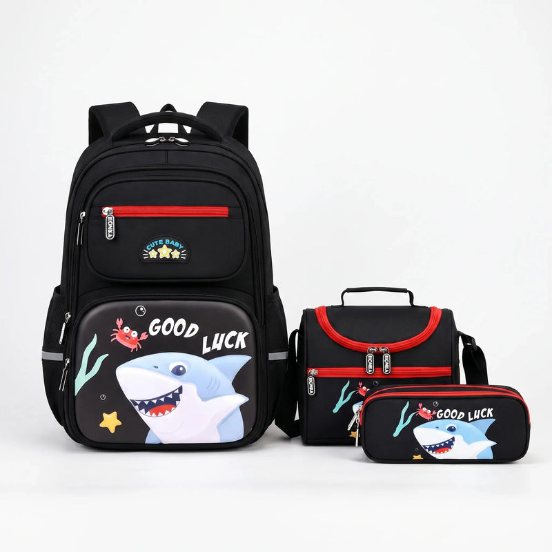Three-Piece Coordinated School Bag Set - Ruksor