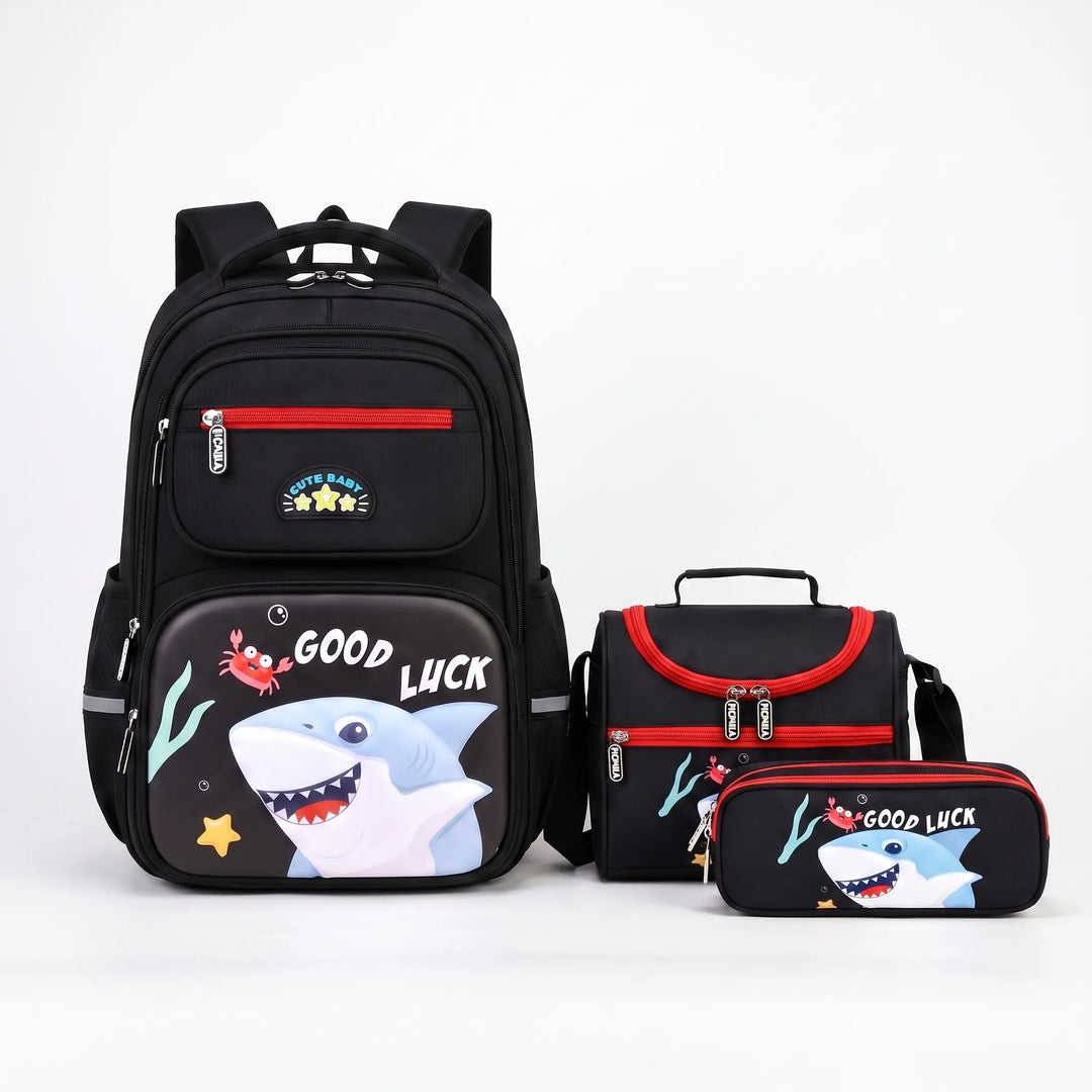 Three-Piece Coordinated School Bag Set - Ruksor