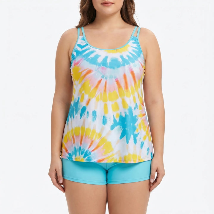 Tie-Dye Plus Size Two-Piece Bikini - Eva
