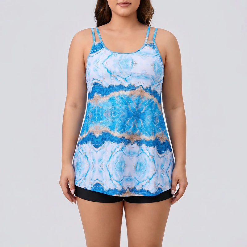 Tie-Dye Plus Size Two-Piece Bikini - Eva