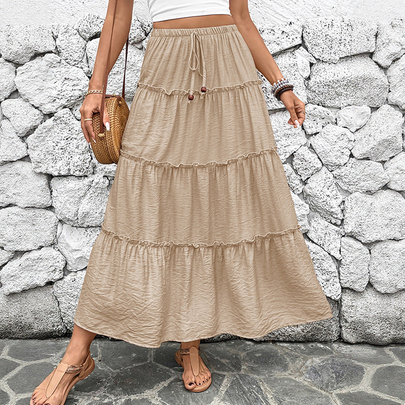 Tiered Bohemian Maxi Skirt - Kara