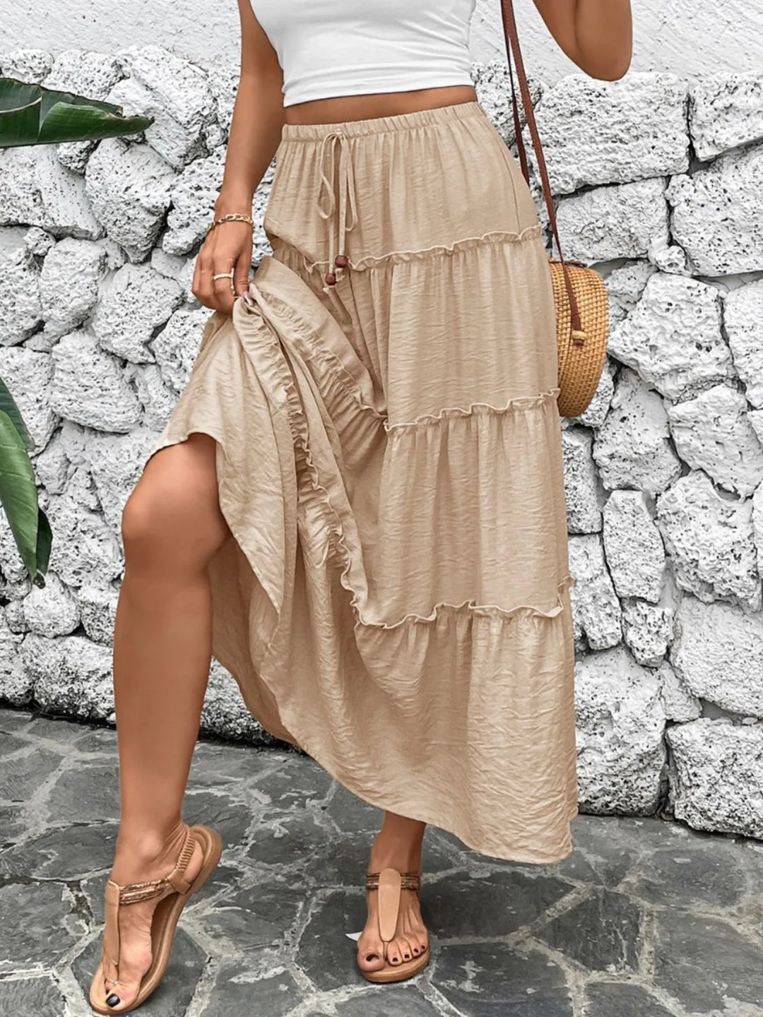 Tiered Bohemian Maxi Skirt - Kara