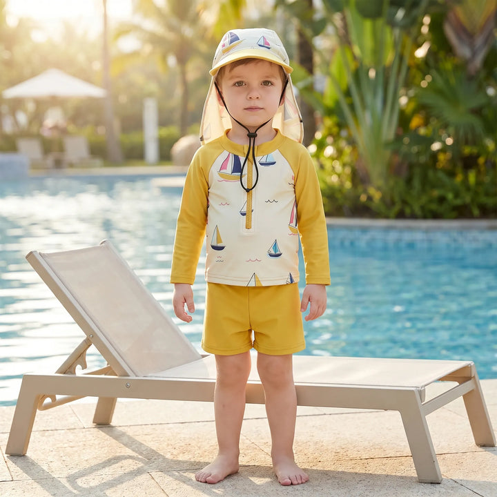 Toddler Three Piece Swim Set - Nautilot