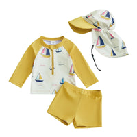 Toddler Three Piece Swim Set - Nautilot