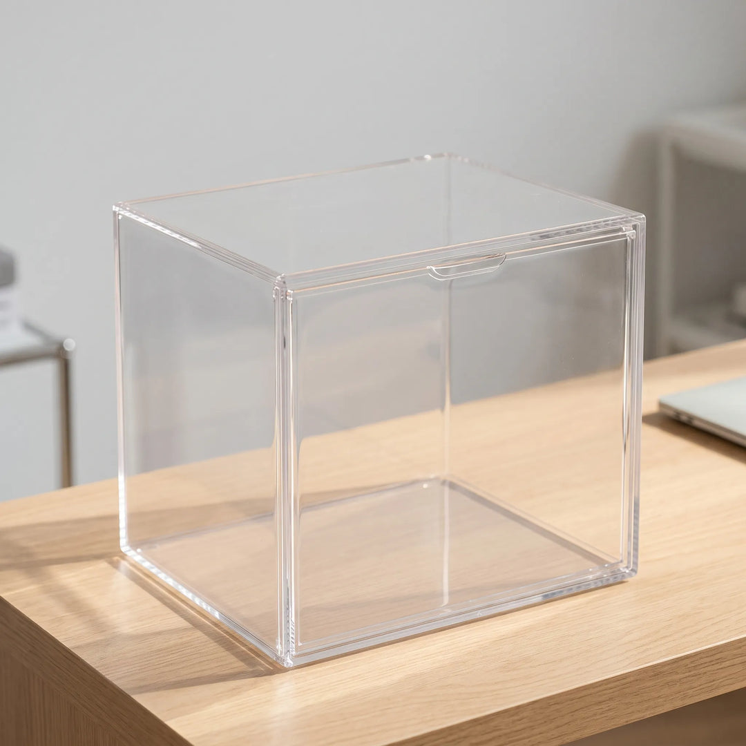 Transparent Stackable Desktop Storage Unit - Claristack
