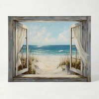 Trompe L'oeil Coastal Wall Print - Vistrio