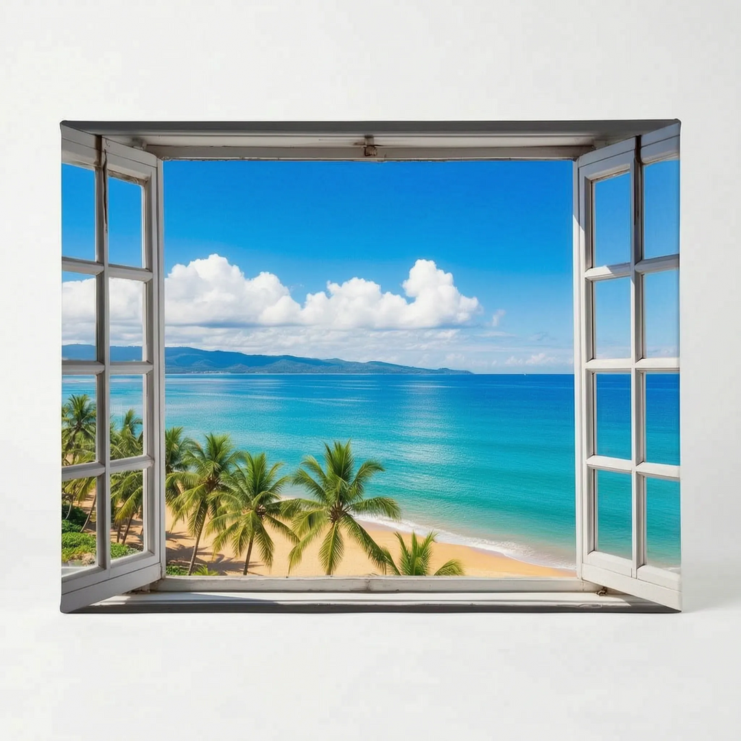 Trompe L'oeil Coastal Wall Print - Vistrio