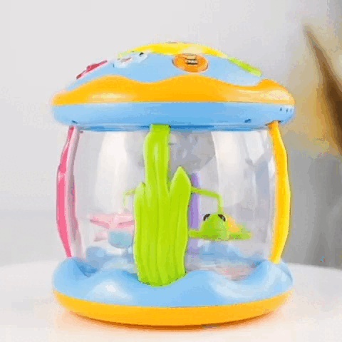 Light-show drum for babies – music & projection for sensory development