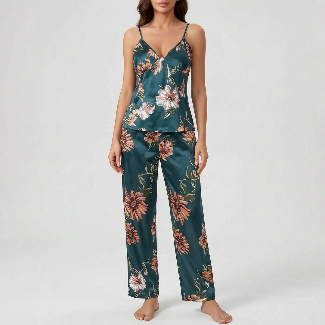 Two-Piece Floral Print Pyjama Set - Christy