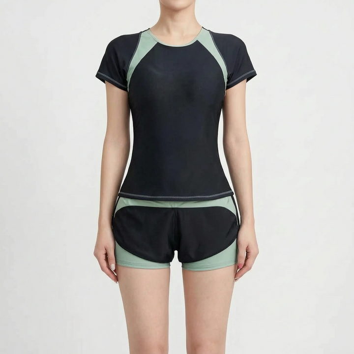 Two-Piece Rash Guard Set - PlungeSet
