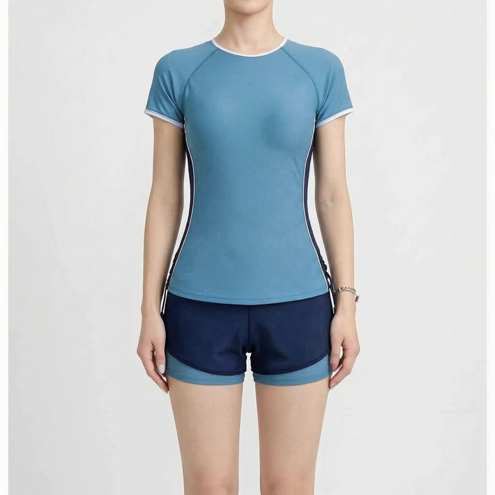 Two-Piece Rash Guard Set - PlungeSet