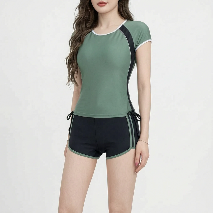 Two-Piece Rash Guard Set - PlungeSet