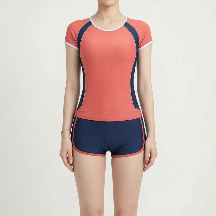 Two-Piece Rash Guard Set - PlungeSet