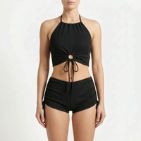 Two-Piece Ribbed Swimsuit Set - Zarley