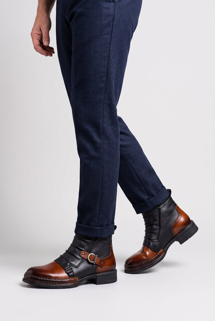 Two-Tone Men's Ankle Boots - Joseph