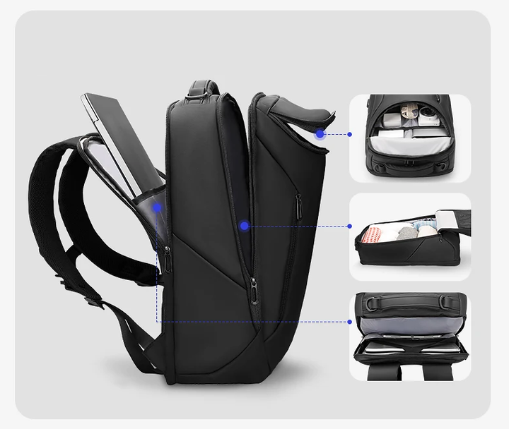 Large Waterproof Laptop & Business Travel Backpack