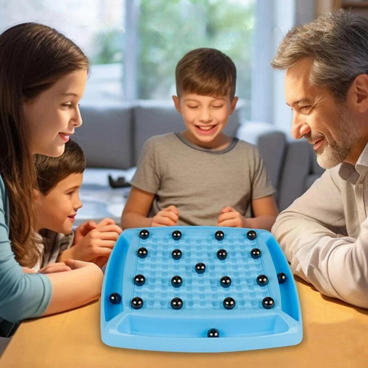 Magnetic logic game Kugelblock – tactical board with small balls