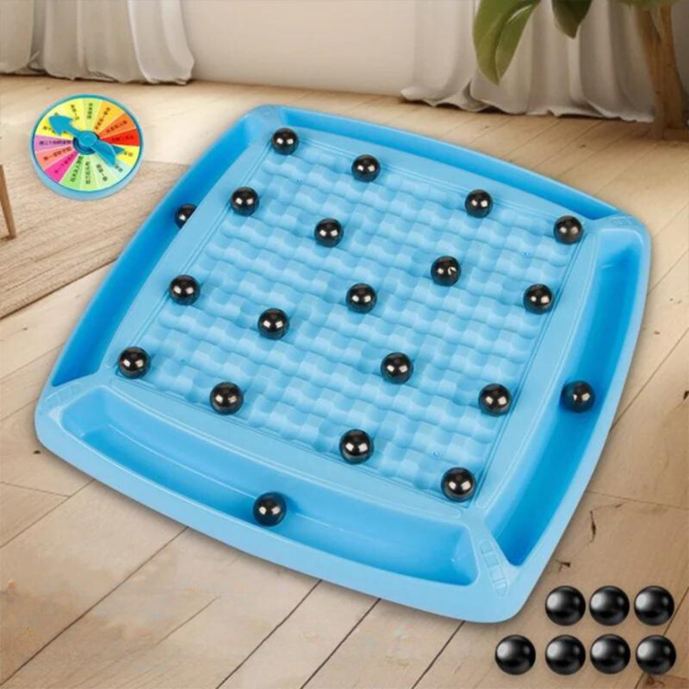 Magnetic logic game Kugelblock – tactical board with small balls
