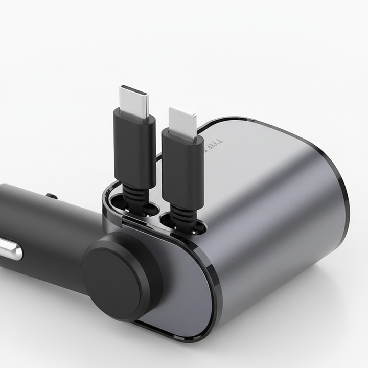 Utschuifbare Autolader - PowerCharge