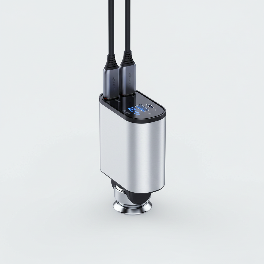 Utschuifbare Autolader - PowerCharge
