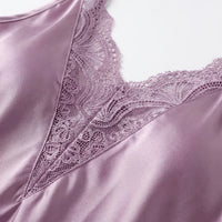 V-Neck Short Nightdress - Amelia