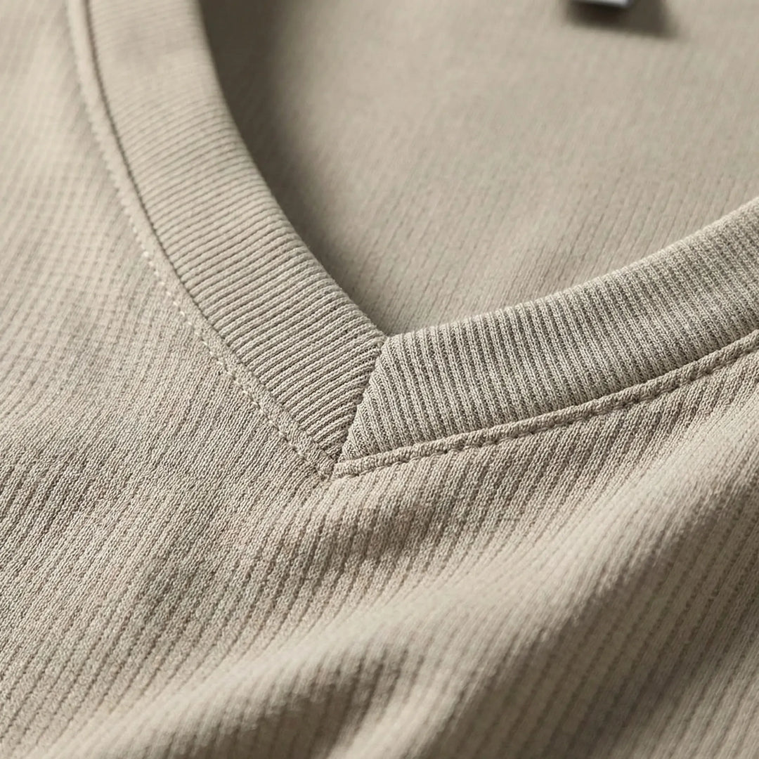 V-Neck Short Sleeve Summer Tee - Melvin