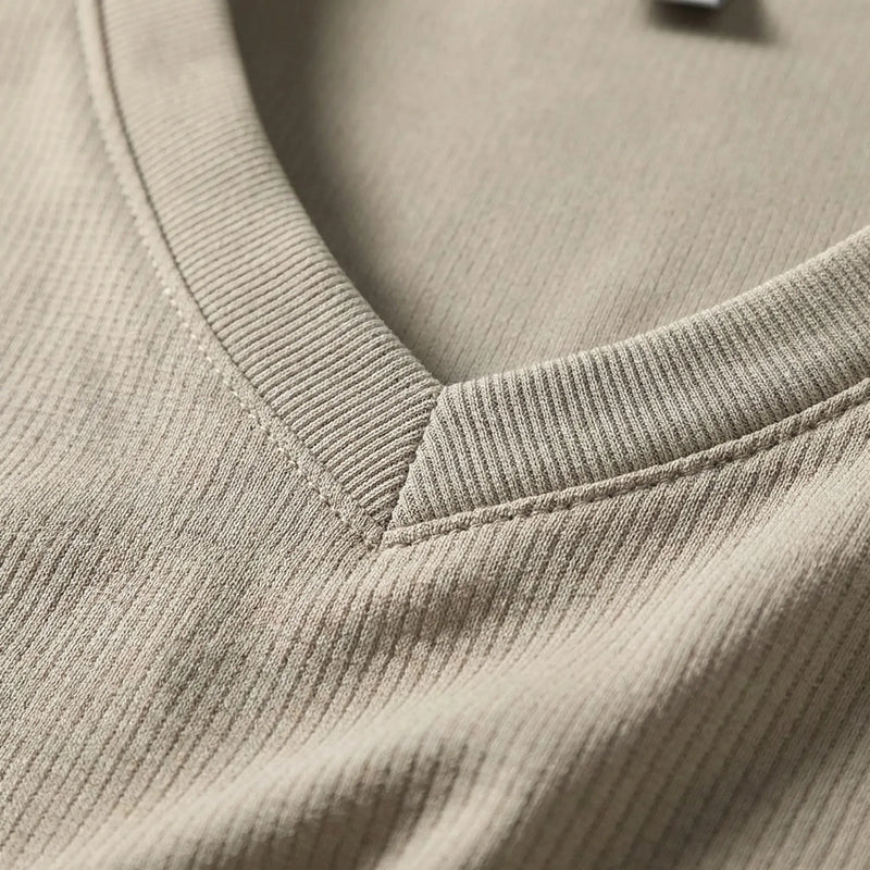 V-Neck Short Sleeve Summer Tee - Melvin