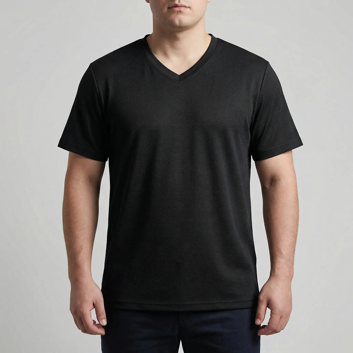 V-Neck Short Sleeve Summer Tee - Melvin