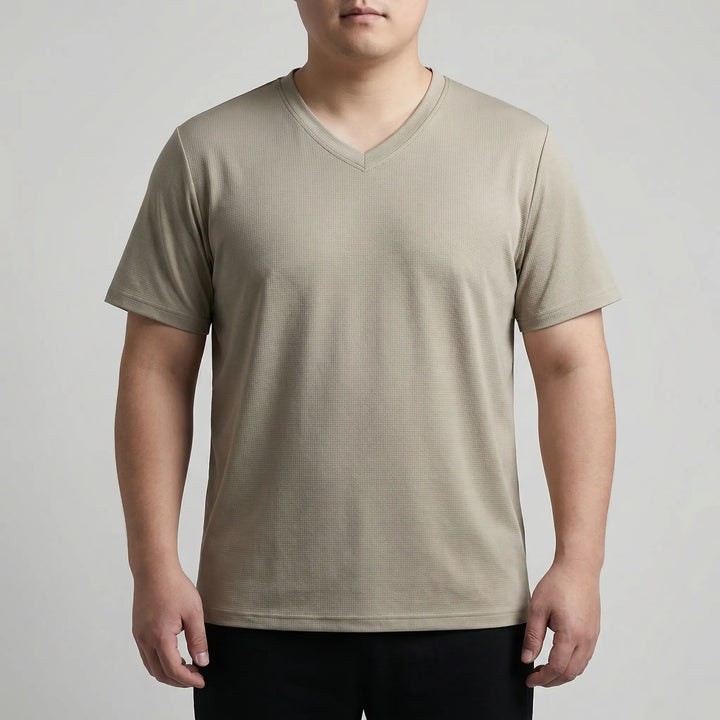V-Neck Short Sleeve Summer Tee - Melvin
