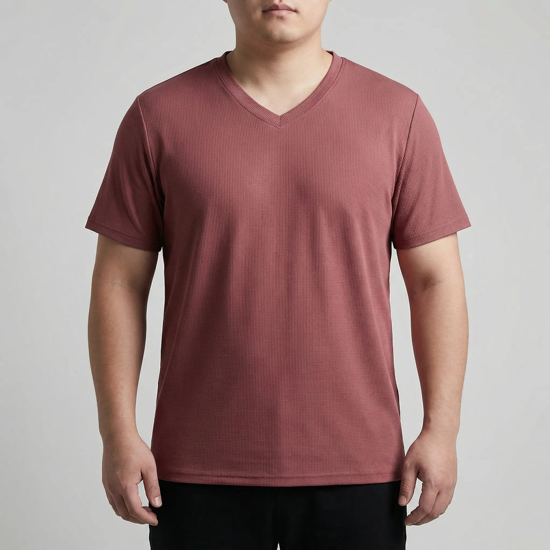 V-Neck Short Sleeve Summer Tee - Melvin