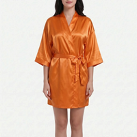 V-Neck Wrap Dressing Gown - Lucy