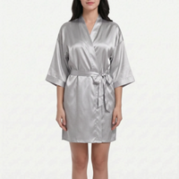 V-Neck Wrap Dressing Gown - Lucy