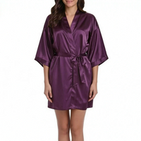 V-Neck Wrap Dressing Gown - Lucy